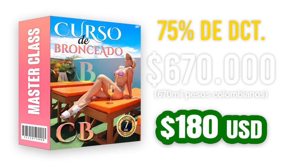 oferta curso bronceado clases negocio